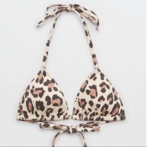 Aerie Leopard Print Bikini Top & bottom